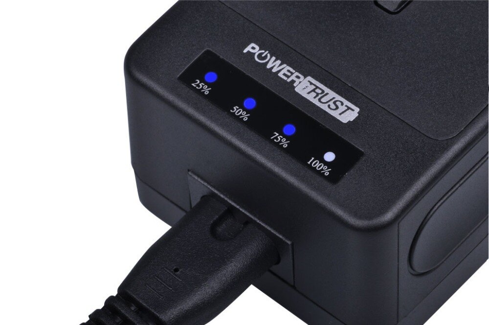 PowerTrust-cargador de batería Ultra rápido para videocámara Sony NP-F970 NP-F960 NP-F770 NP F970 F770 F960 F980 F990 FM90 FM70