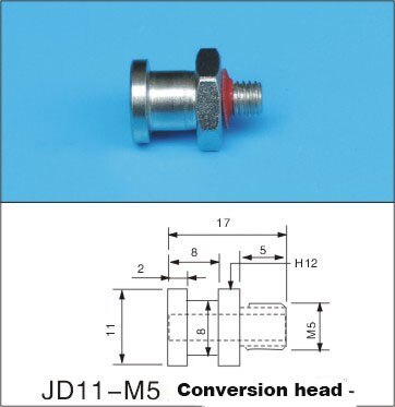 Robot accessories fittings Big head fittings pneumatic vacuum cup holder Fitting pneumatic component Tail intake: JD11-M5