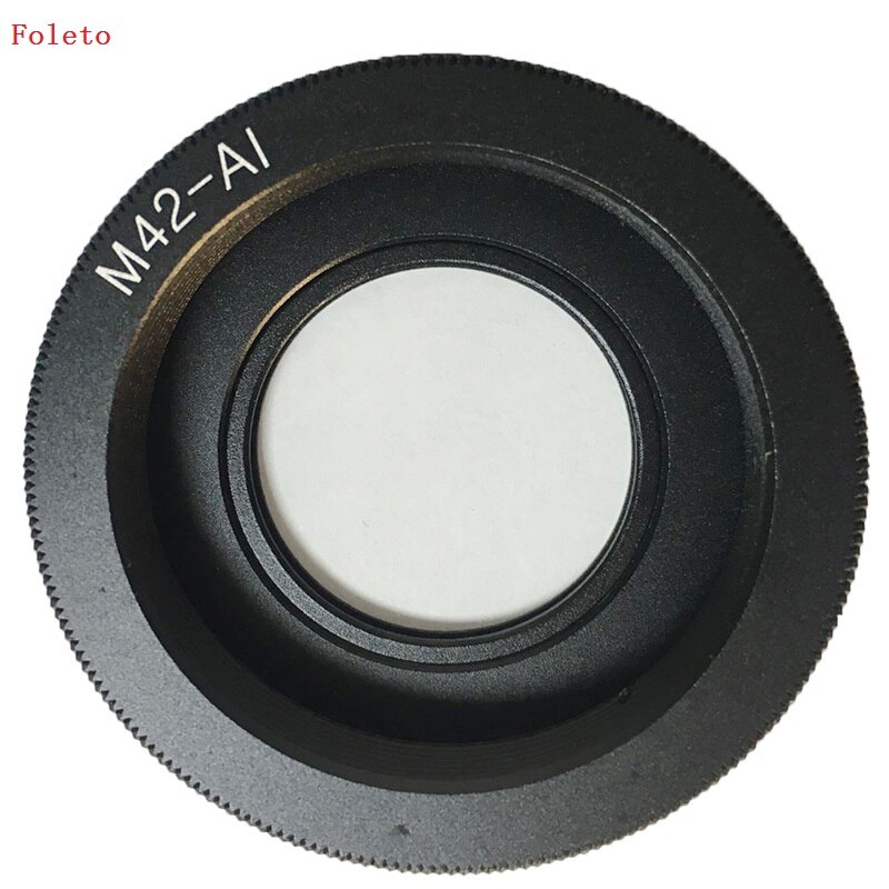 Foleto – adaptateur d&#39;objectif M42, verre annulaire pour objectif M42 à monture Nikon avec verre Infinity Focus, appareil photo DSLR d3100 d3300 d7100