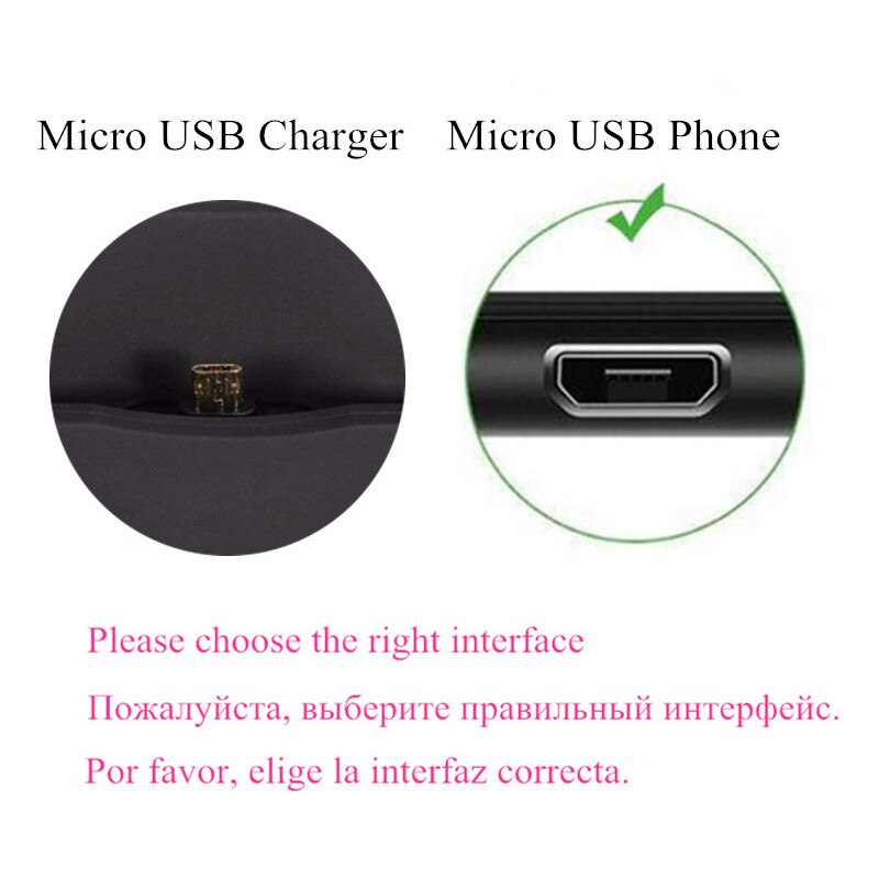 Micro Usb Type C Docking Station For Huawei Honor 8X Mate 20 Pro Mate 10 Lite dock charger P Smart Plus Nova 3i 3 4 P30 P20: Black / for micro usb