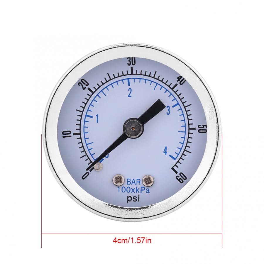 Digital Manometer Vakuum Manometer, 0-60psi 0-4Bar 1/8 "BSPT Zifferblatt Vakuum Messgerät, mit doppel skala, für wasser, öl,