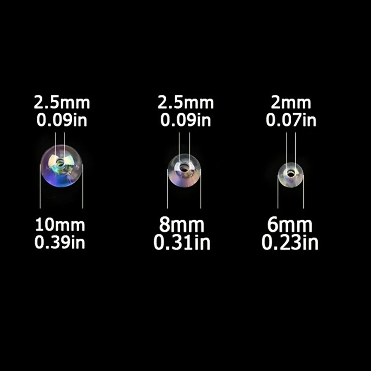 Cuentas de perlas de imitación ABS de 6mm/8mm/10mm, suministros de joyería DIY blancos transparentes para collares, pulseras y manualidades