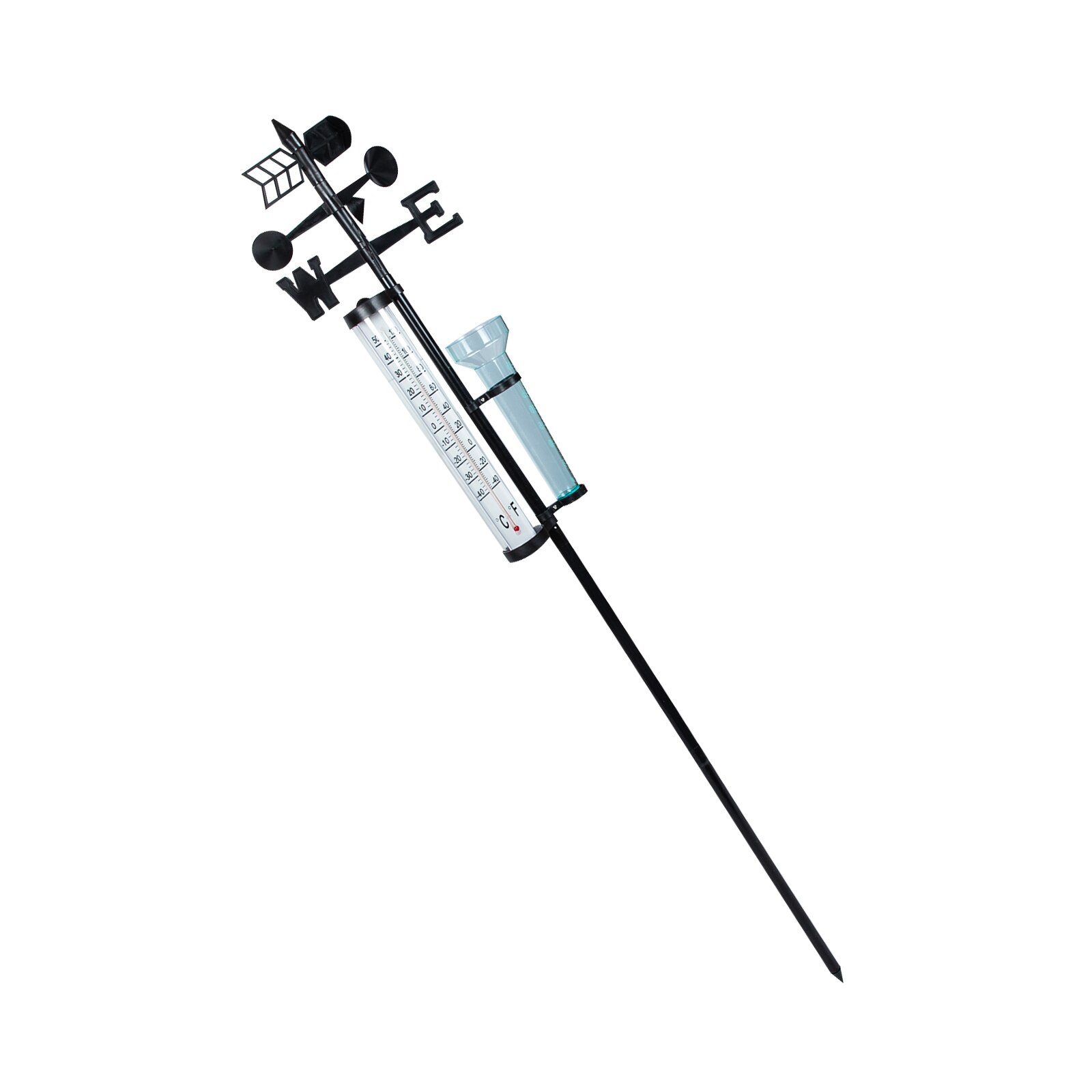 3-in-1 Rainfall Gauge Outdoor Rain Gauge Outdoor Wind Indicator