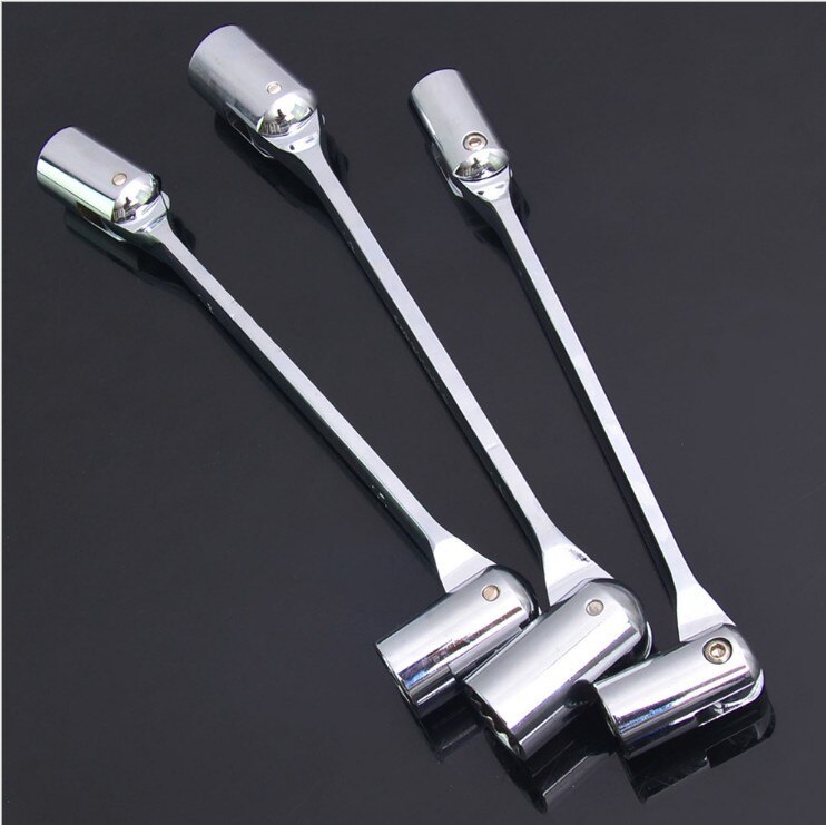 8-19mm Metric Double Flexible Head Socket Wrench Spanner CRV Steel Hand Tools Set