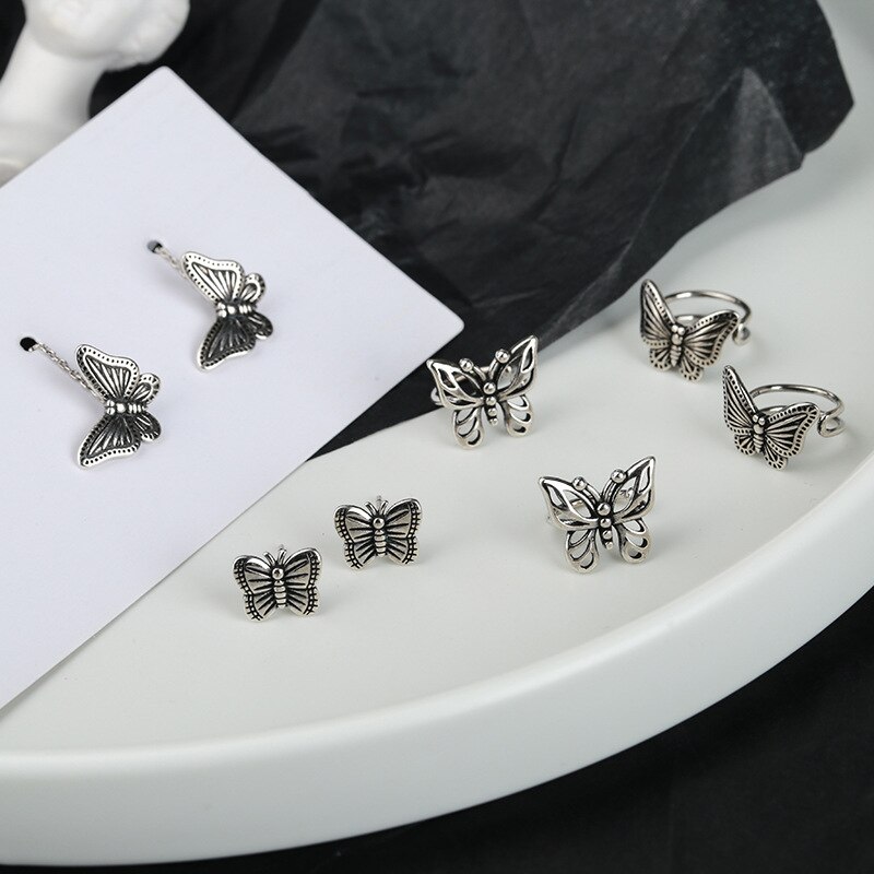Todorova 1pc søde små sommerfugle clip on øreringe til kvinder dejlig vintage insekt øre klip boucle d'oreille smykker