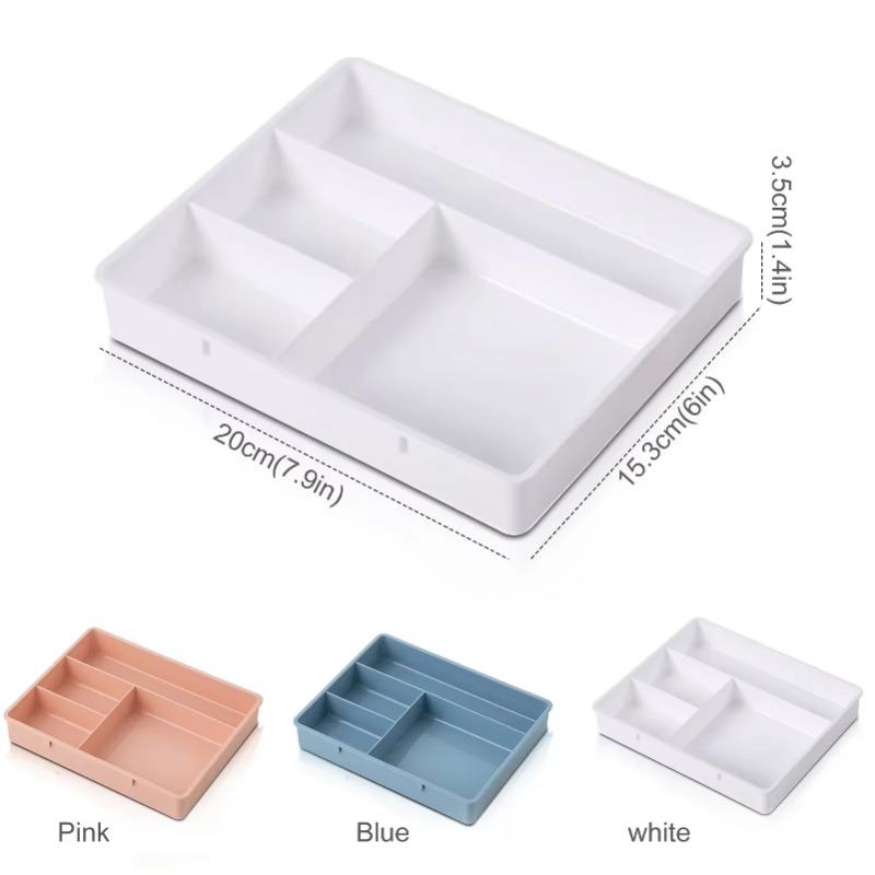 Tiroir de Table mallette de rangement empilable multi-cellules divers plateau de rangement Dressing bureau bijoux papeterie organisateur maquillage organiser