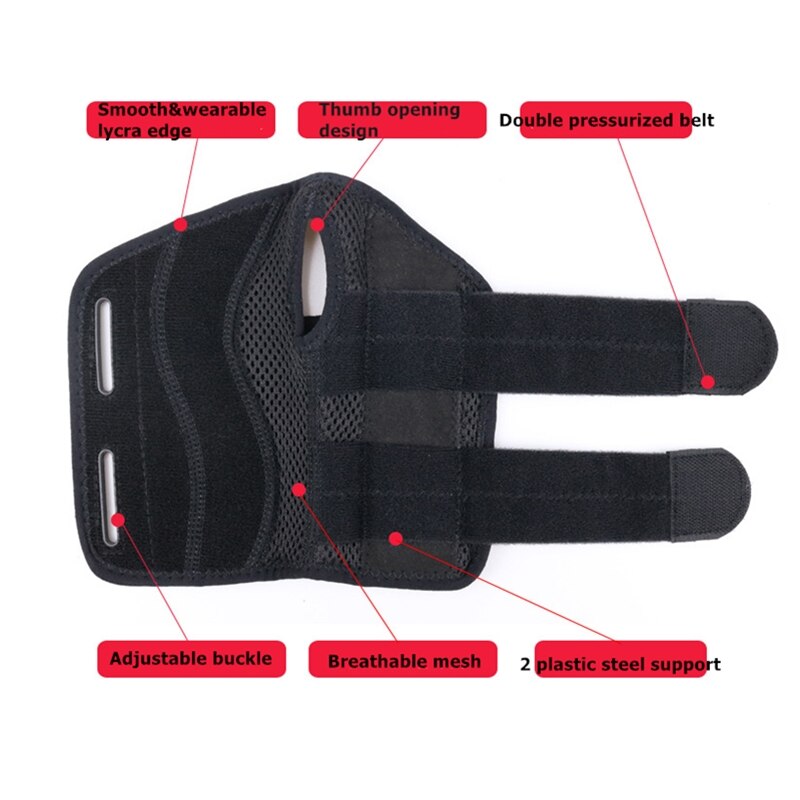 1 st justerbara handledslindor gym armband handledsstöd stag handremmar skydd för skenor karpaltunnel artrit stukning