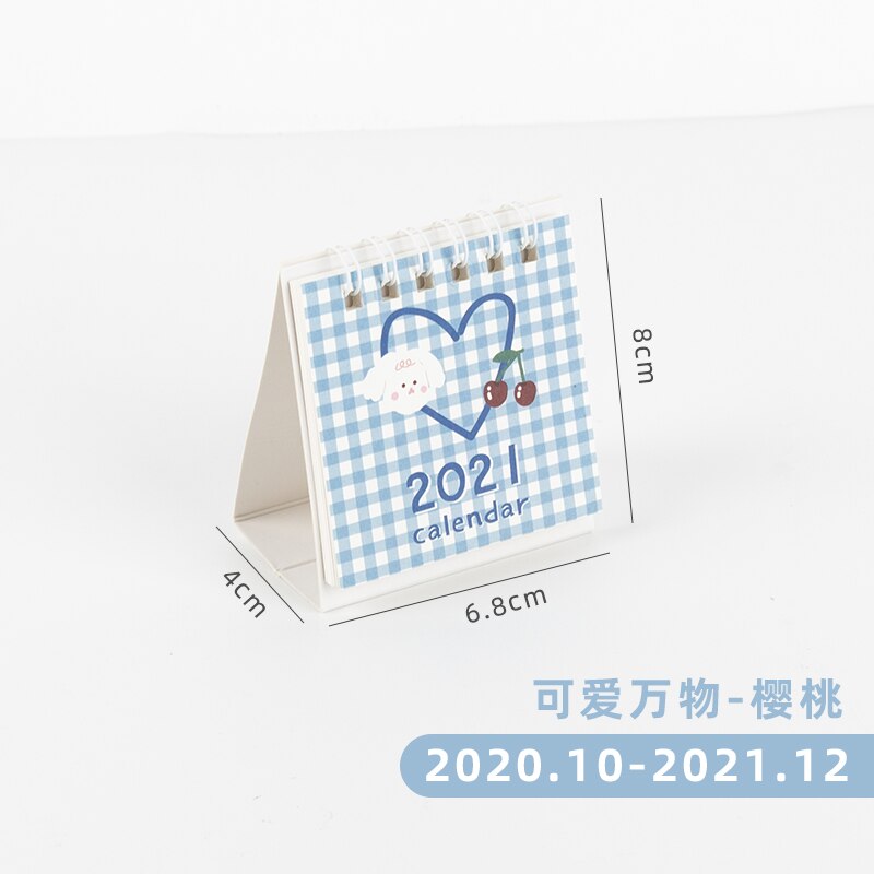 Mohamm mini desk kalender sød koreansk stil tidsplan plan memo stationær