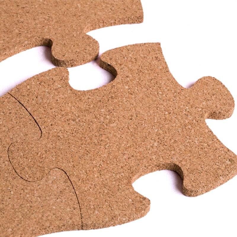 Phellem-rompecabezas de corcho de madera para pared, decoración del hogar, oficina, escuela, tablero de corcho, pegatinas, pines, tablero de madera
