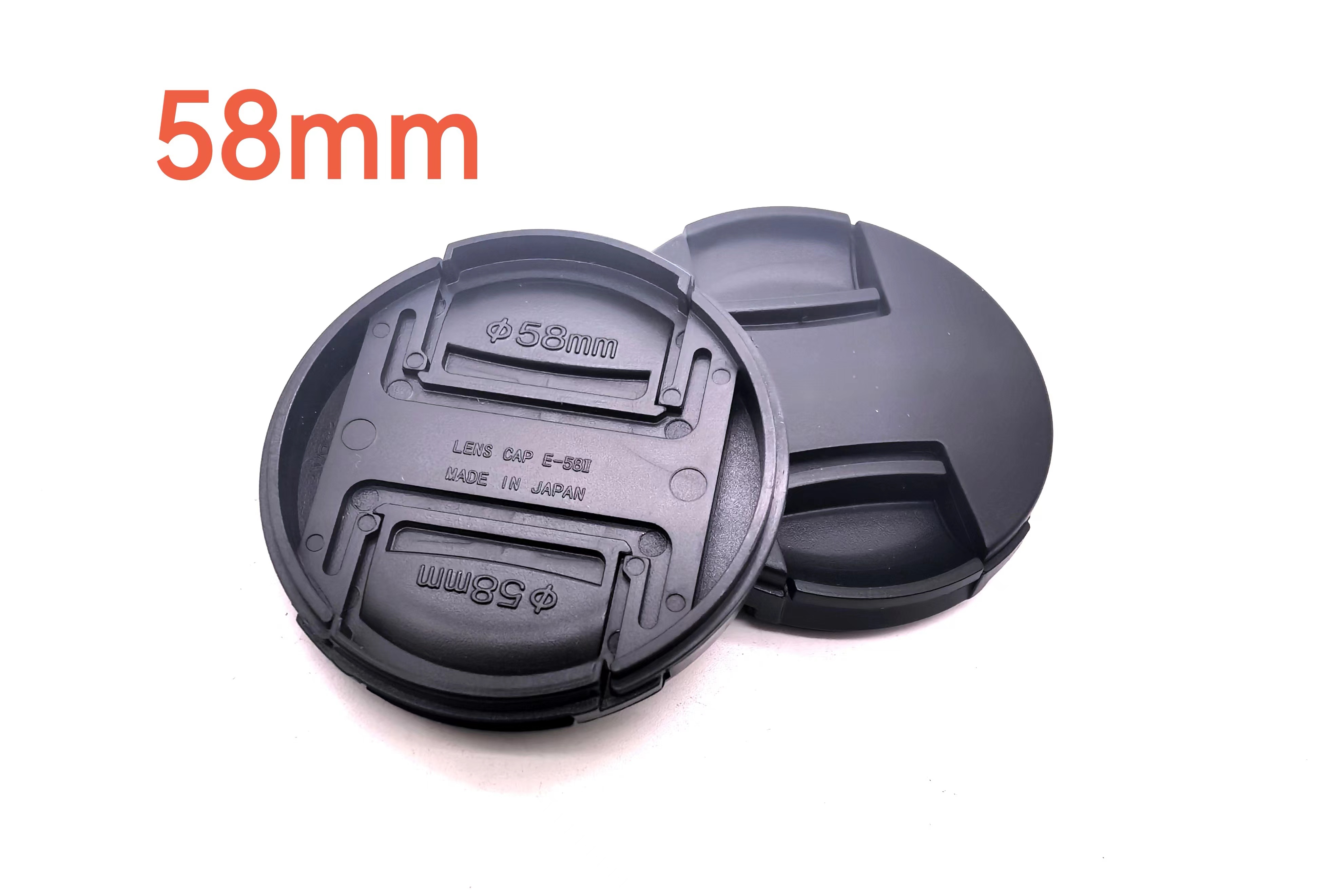 1 Uds. Para tapa de lente de cámara Canon tapa de lente de cámara 49mm 52mm 55mm58mm 62mm 67mm 72mm 77mm 82mm logotipo para Canon: Plata