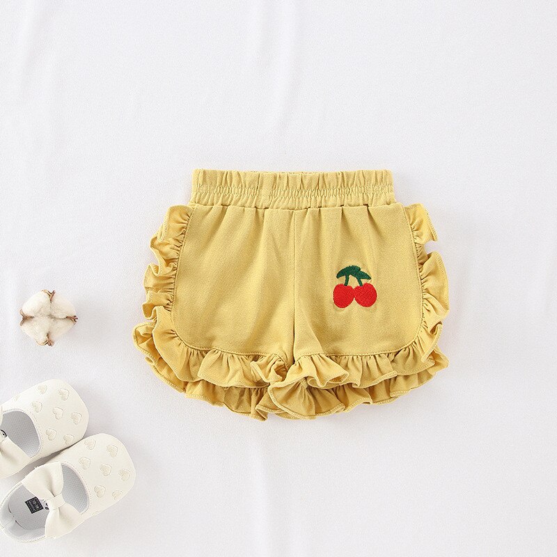 4 Kleuren Baby Meisjes Cherry Shorts Zomer Baby Kids Shorts: 2 / 24M