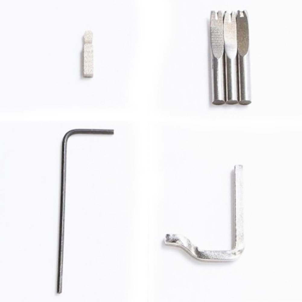 5 in 1 DIY Leathercraft Leather Craft Stitching Tool Set Edge Press Kit Adjustable Pro Stitching Groover Crease Leather Tools