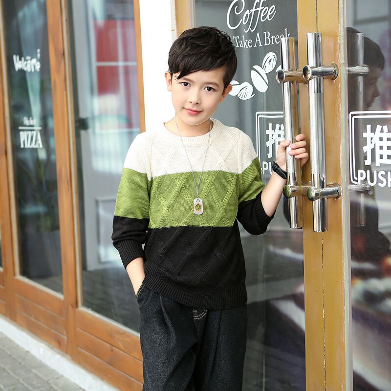 Barn pojkar stickad tröja för småbarn pojke barn ledig vår tecknad varm bomull pojkar tröjor tröjor
