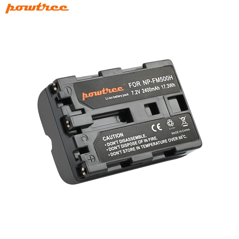 Powtree 2400mAh NP-FM500H NP FM500H kamera bateria zastępcza dla Sony A57 A58 A65 A77 A99 A550 A560 A580 baterii NP-FM500H