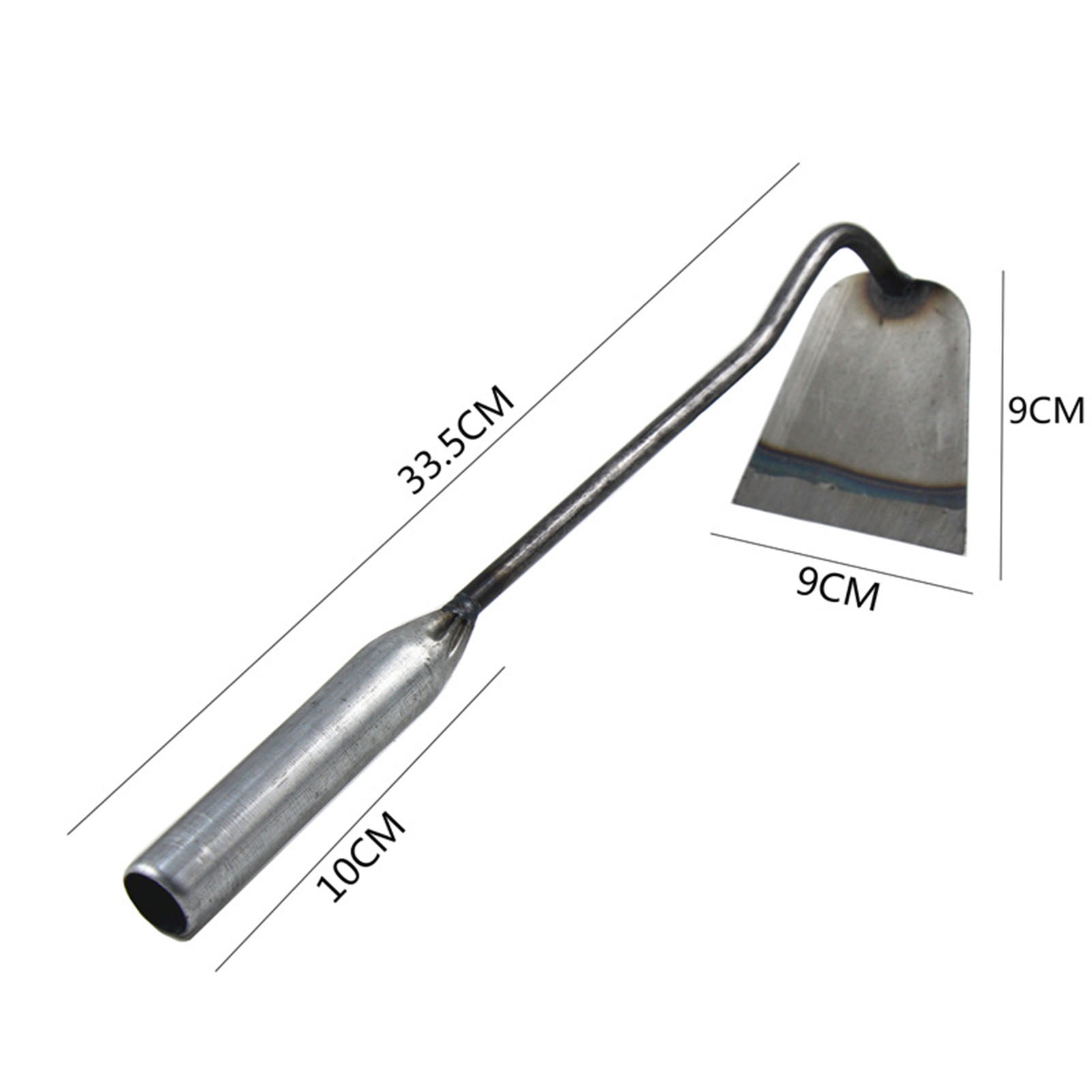 Garden Hoe Weeders Carbon Steel Gardening Hook and Weeding Tool Dual-Purpose Hardened Weeding Hoe for Easily Removing Weeds: Ivory