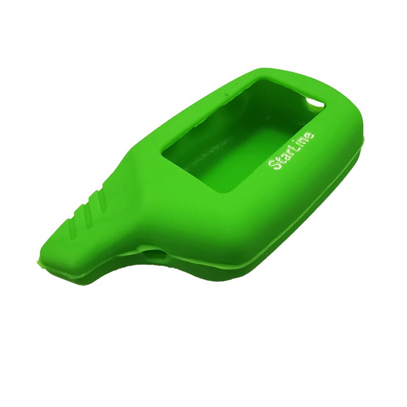 1 Pcs Good Silicone Key Cover Russian key cover B9 A91 A61 B6 Nine colors available Key storage car key case: Green
