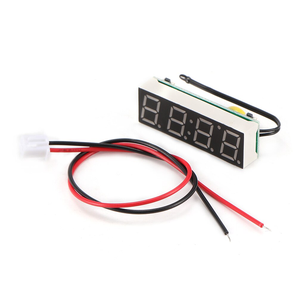 Onever Auto LED Display Elektrische Digitale Klok Thermometer Voltmeter Digitale Klok Digitale Timer Groen Blauw Rood Licht