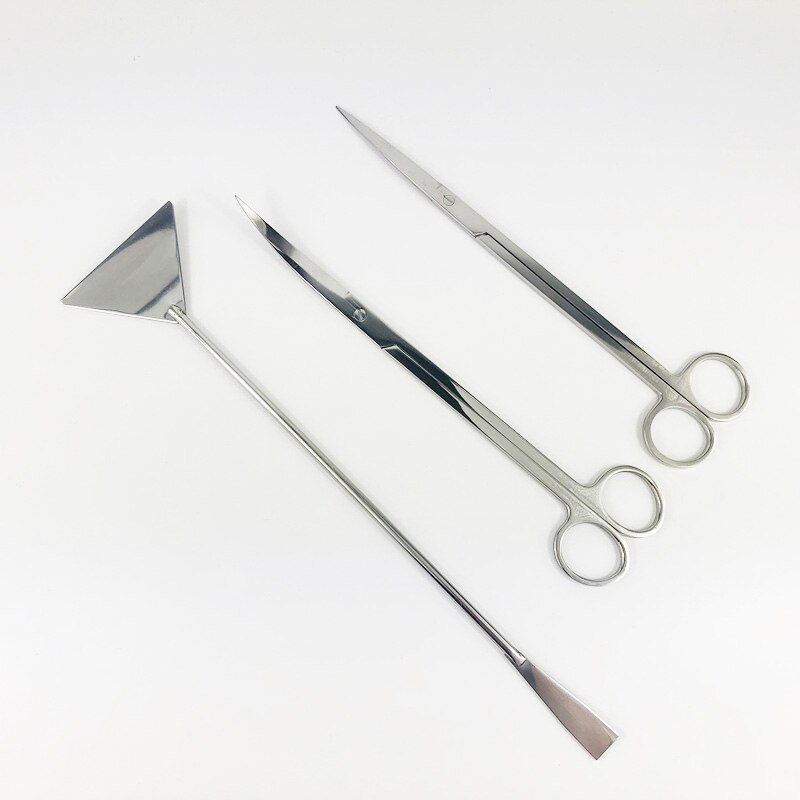 Aquarium Levende Plant Aquarium Gereedschap Set Schaar Pincet Grind Leveler Aquarium Glass Cleaner Fish Tank Cleaner