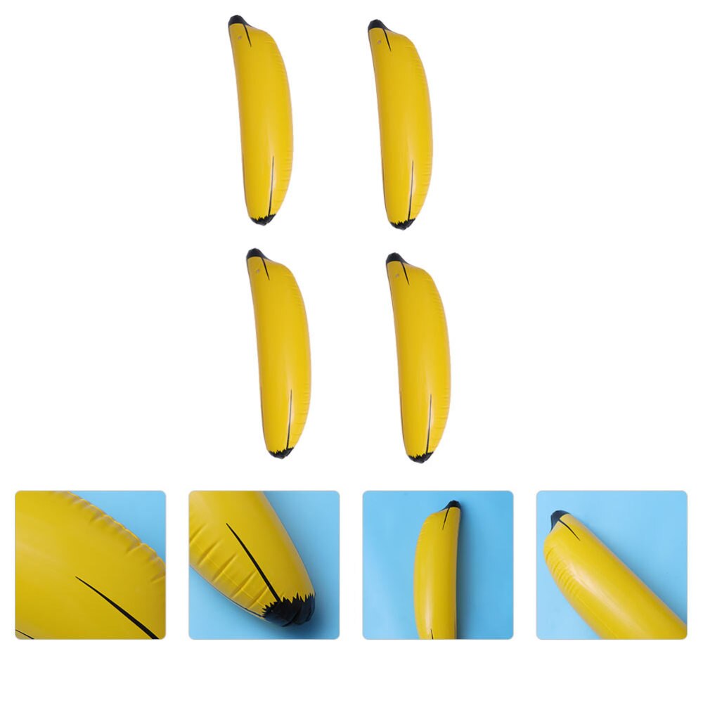4 stk oppustelig banansimulering frugt model bar natklub indretning prop