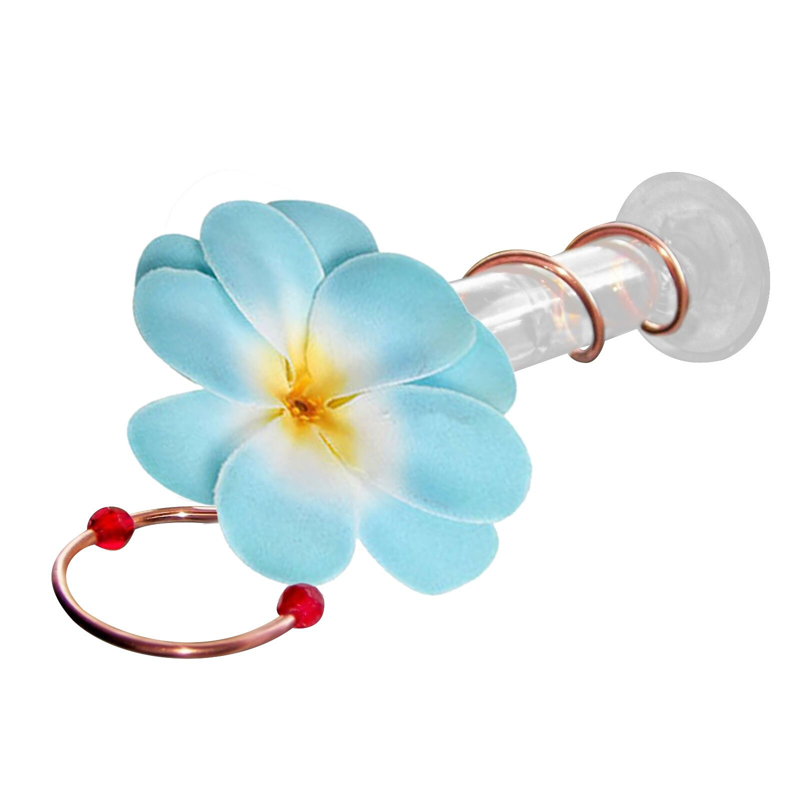 Courtyard Bird Feeder Red Berries Humming Bird Feeder 3 Feeding Bottles Berries Humming Bird Feed Seed Accessories