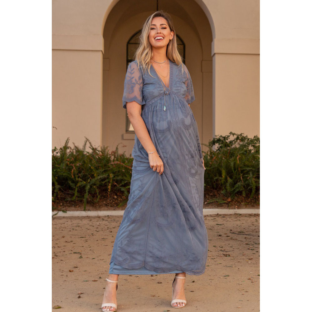 Summer Long Maternity Dresses For Photo Shoot Lace Maternity Photography Props Pregnancy Dresses Photography For Mother Wear