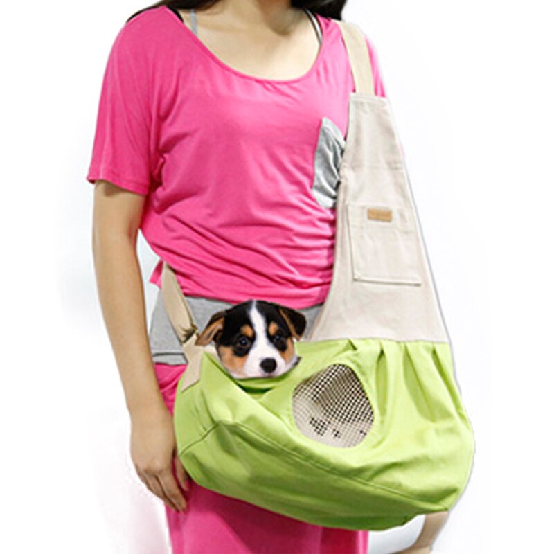 Draagbare Opvouwbare Honden Draagtassen Canvas Ademende Slings Handtassen Voor Kleine Huisdieren Teddy Chihuahua Kat Puppy Dog Carriers