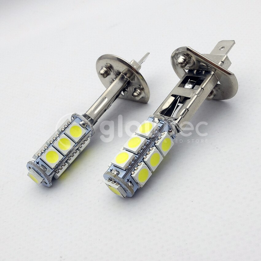 2pcs H1 13SMD LED 6000K Car Auto 13 LED SMD White Head Fog Headlight Light Bulb 12V GLOWTEC