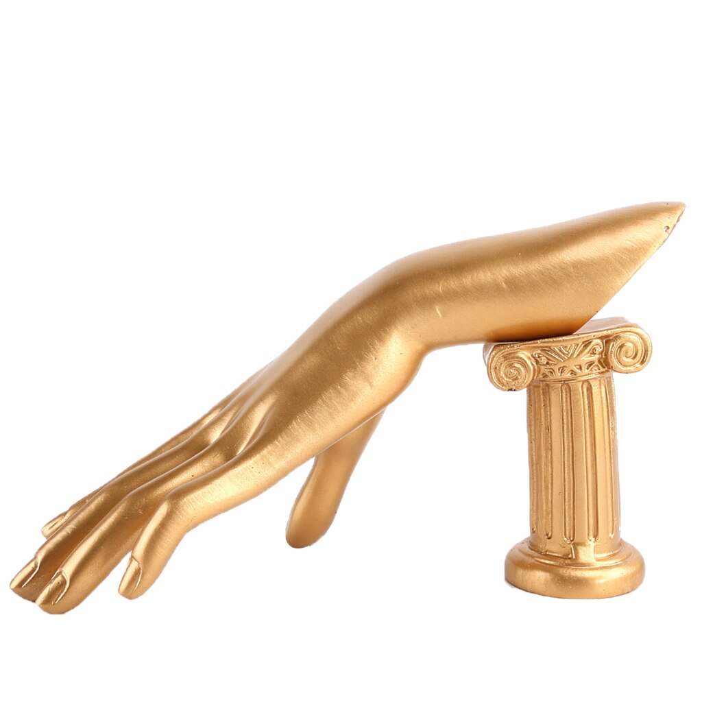 Mannequin hand sieraden armband bangle ring handschoenen horloge display standaard rek: Goud