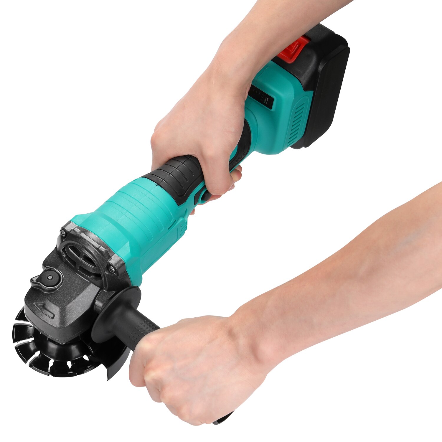 Angle Grinder Portable Multifunctional 18V Electric Angle Grinder 11000rpm High Rotation Speed Grinding Tool Cutting Wood Iron