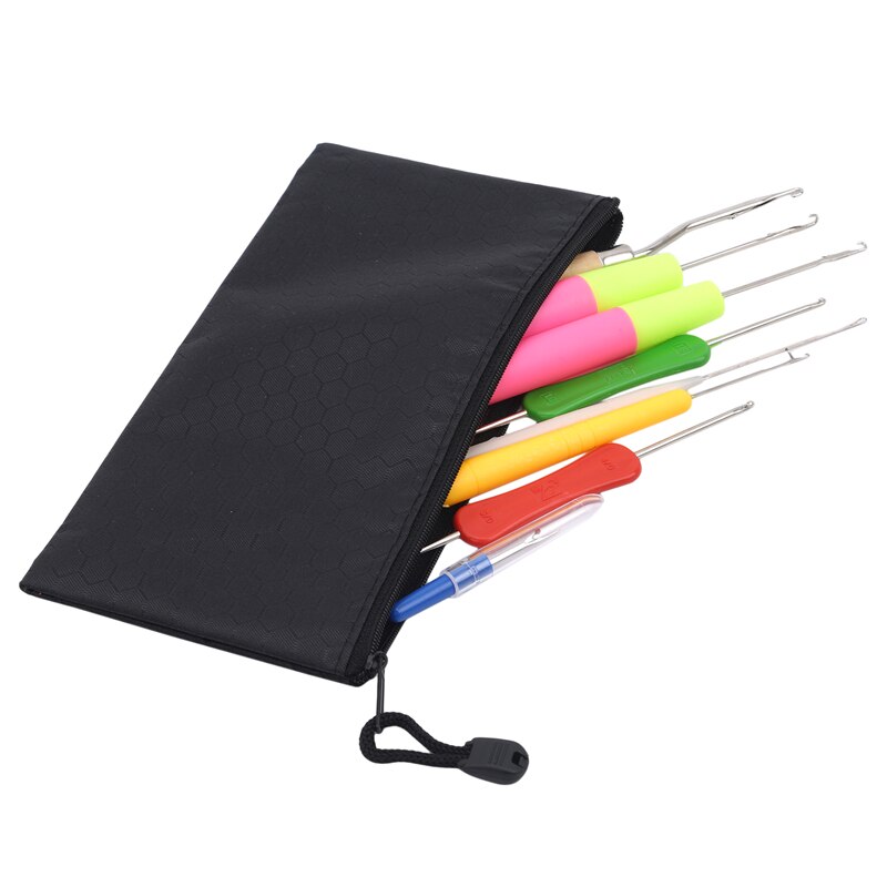 8pcs/Set Crochet Needle Kit Crochet With Tongue Knitting Tools Crochet Stitch Knitting Needles Craft Case Crochet Sewing Tool: Default Title
