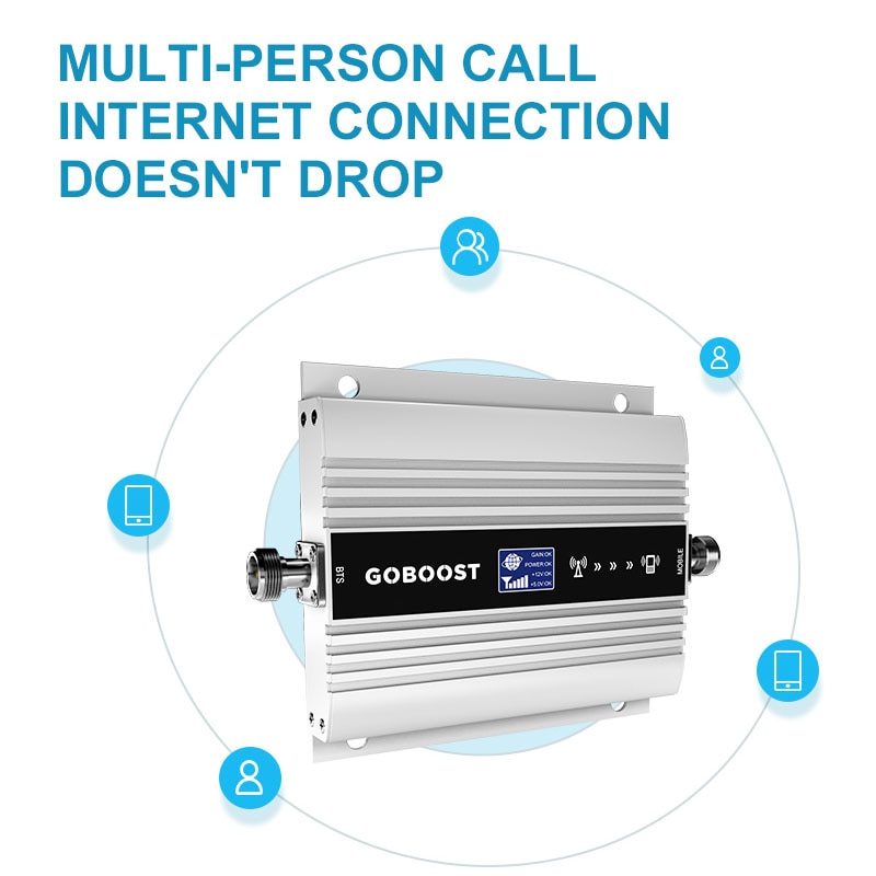 Goboost Umts 2100 Mhz Signaal Booster 3G Mobiele Mobiele Telefoon Versterker Band 1 Enkele Band Cellulaire Repeater