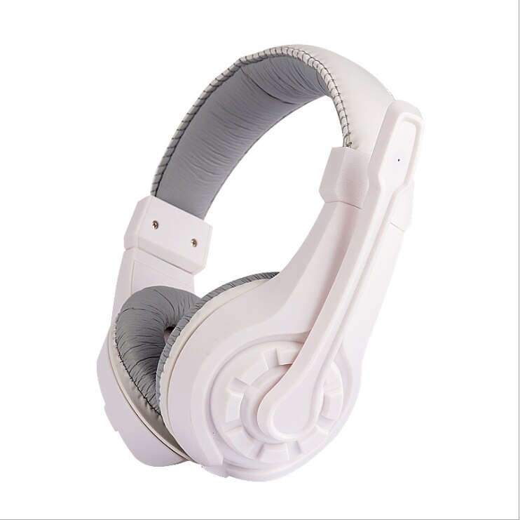 Lupuss G1 Wired Hoofdtelefoon Met Microfoon Verstelbare Over Ear Gaming Headsets Koptelefoon Lage Bass Stereo Voor Pc: G1 White without Box