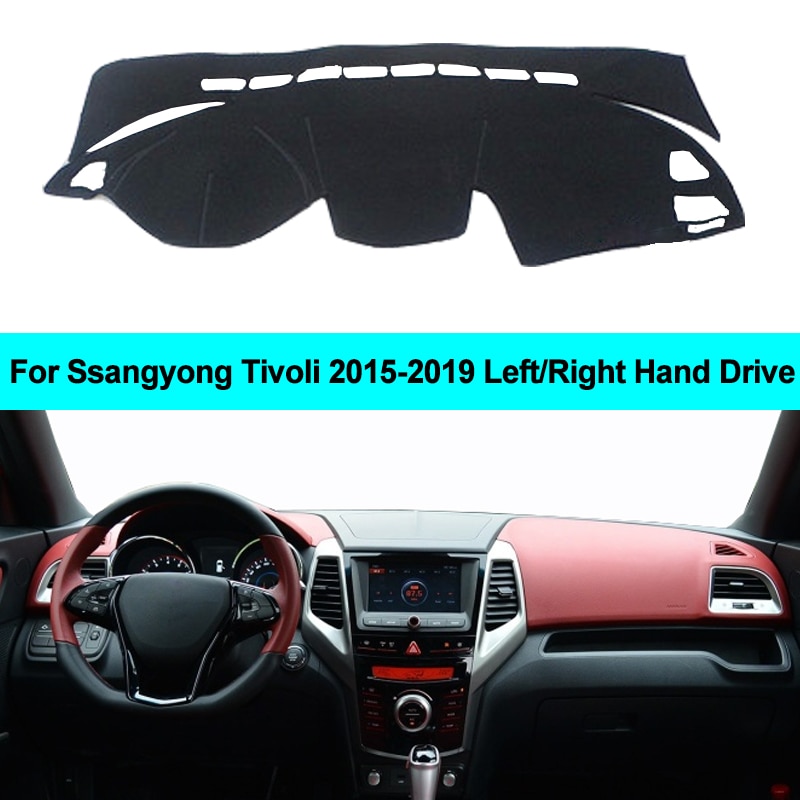 Car dashboard Cover For Ssangyong Tivoli LHD RHD Auto Dash Board Mat Protective Pad Carpet Sunshade