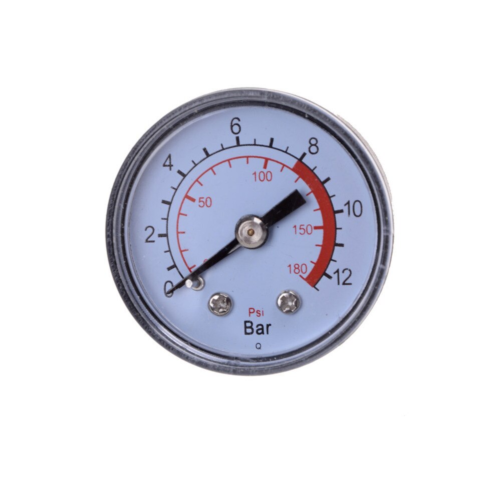 1PCS Air Compressor Pneumatic Hydraulic Fluid Pressure Gauge 0-12Bar / 0-180PSI