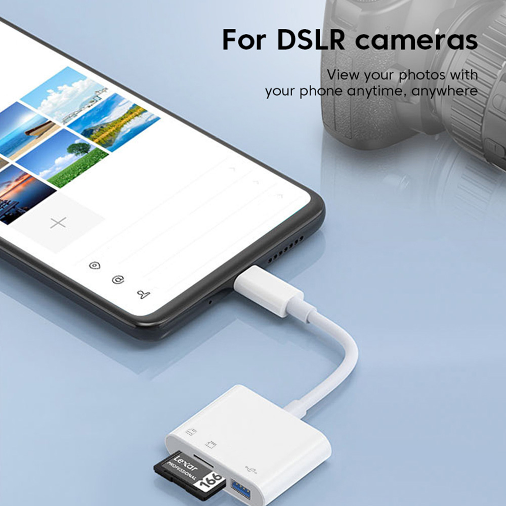 Olaf 3 w 1 czytnik kart SD TF typu C Micro SD Smart Memory Cardreader dla Macbook Samsung Huawei Xiaomi OTG Writer Compact Flash