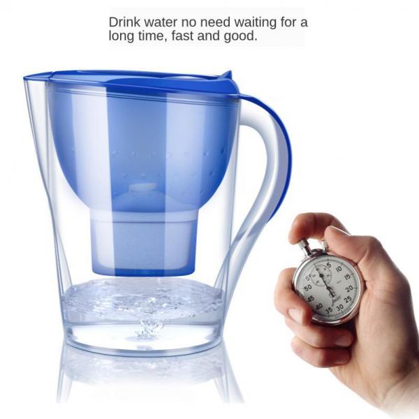 Jarra de agua con filtro de carbón activado, elimina la escala de cloro, 3,5l
