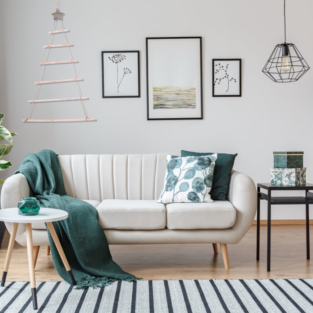 1Pc Boom Ladder Veilig Creatieve Tak Opknoping Decoratieve Ladder Voor Kerst