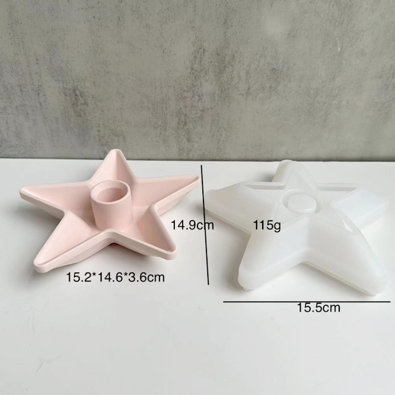 Bougeoir rond en silicone fait à la main, plâtre d'aromathérapie, accessoires de bougie partenaires, décor de bureau à la maison: Orange