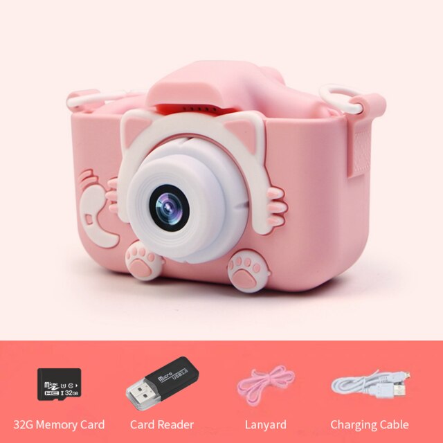 1080P Children's Camera Cute Toy Cat Mini Digital ... – Grandado