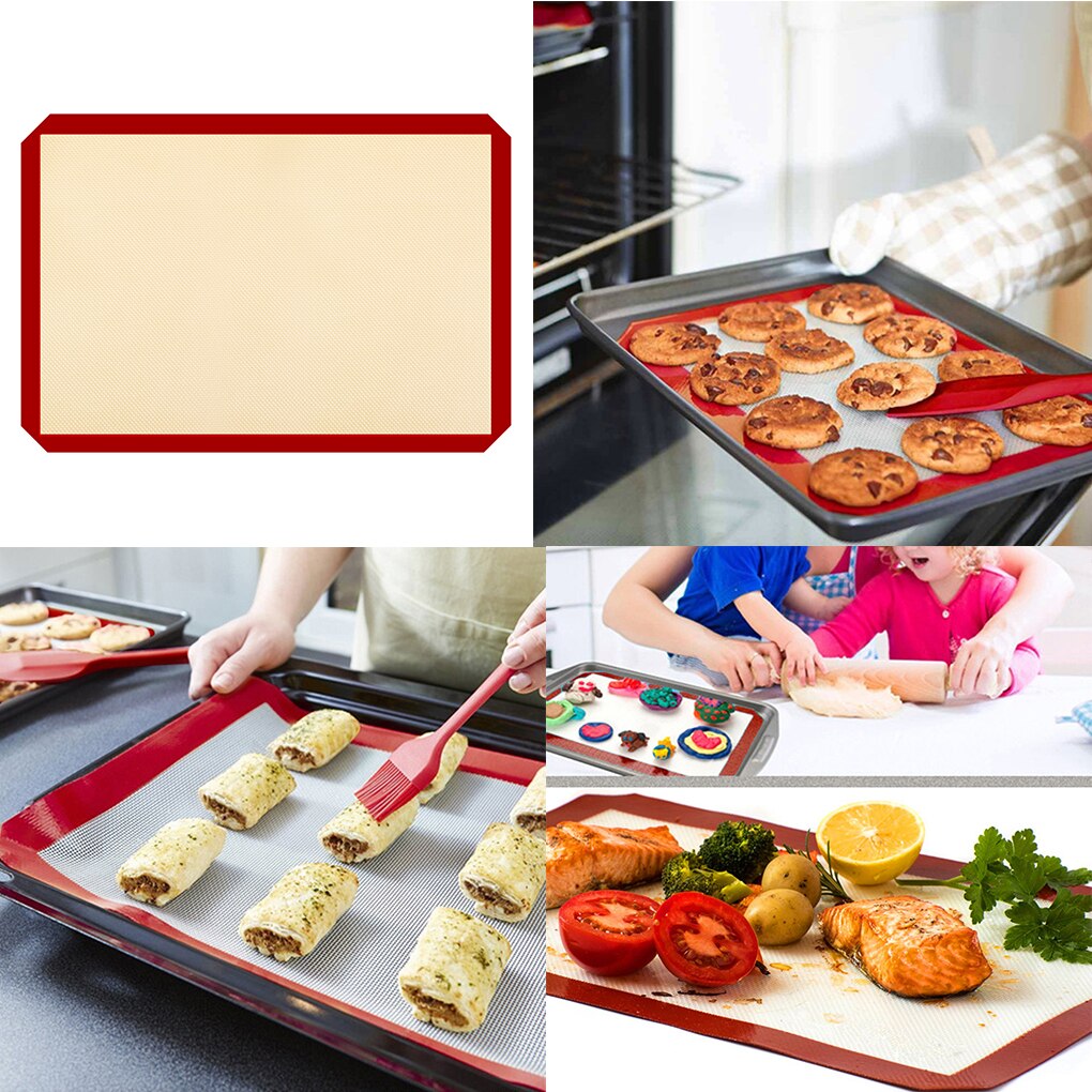 Silicone Baking Mat Non-Stick Oven Sheet Liner Bakeware Pad For Cake Cookie Bread Macaron Pastry Kitchen Accessories Baking Tool
