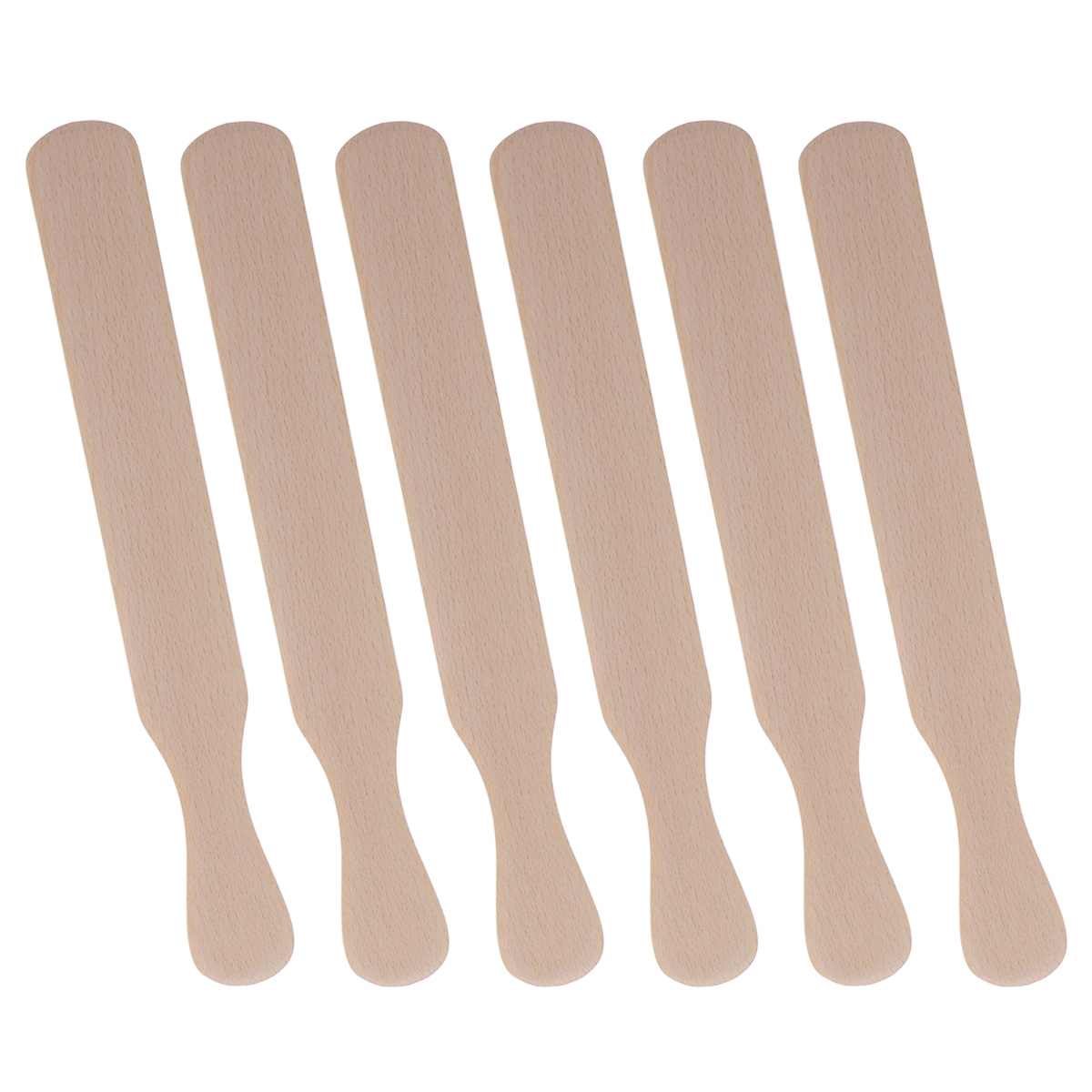 6pcs Wooden Pancake Rakes Batter Spreading Tools Omelett Cooking Utensils (Spatulas): 29.5X4X0.5cm