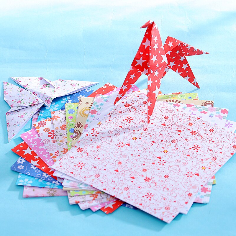 Papel de Origami con bonito Floral para niños, Material de decoración para álbum de recortes, Diy, barato, 14,5x14,5, 12 patrones, 70 unids/lote