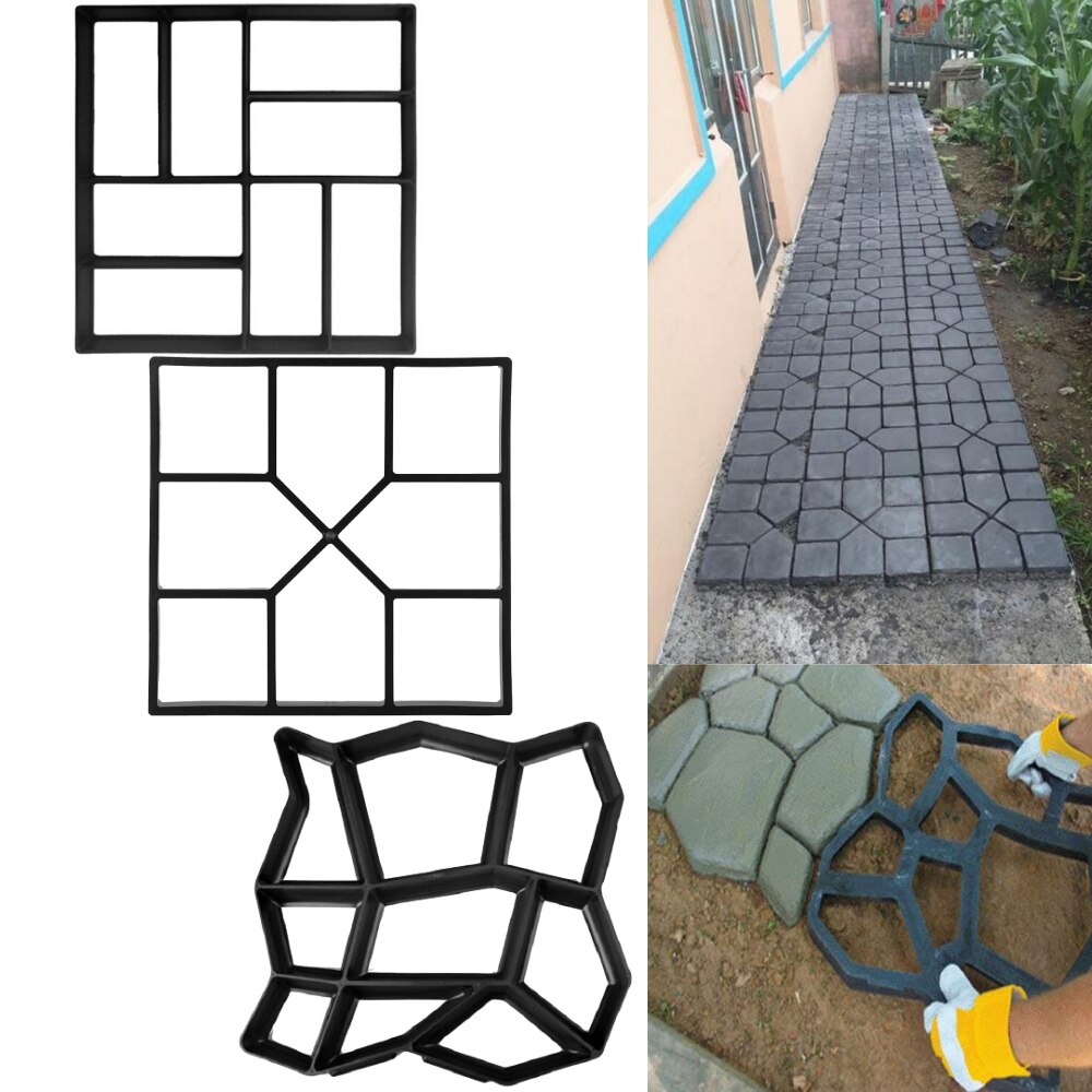 Moules à béton pour chaussée de sol, jardin, marche, bricolage, pavage manuel, ciment, brique, route, pierre, jardinage à domicile, Patio, fabricant d&#39;outils