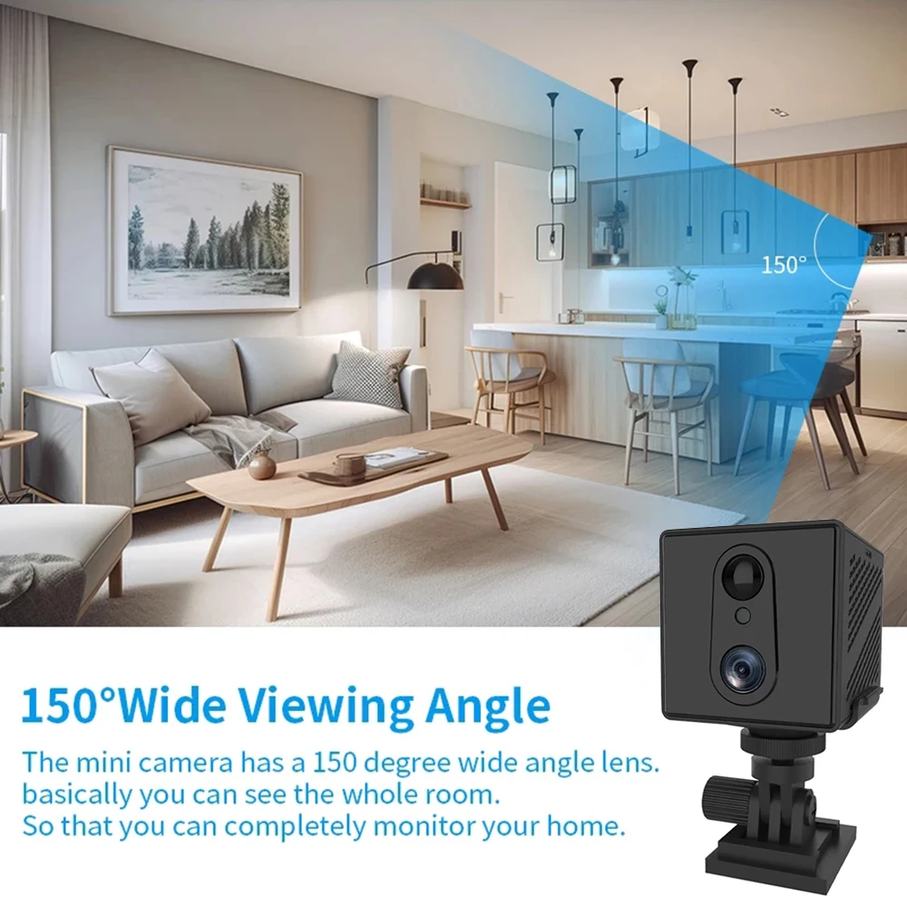 64GB 4G Sim-kaart Mini Camera 5MP 3000mAh Batterij Draadloze Wifi Nachtzicht Bewegingsdetectie CCTV twee-weg voice IP Camera