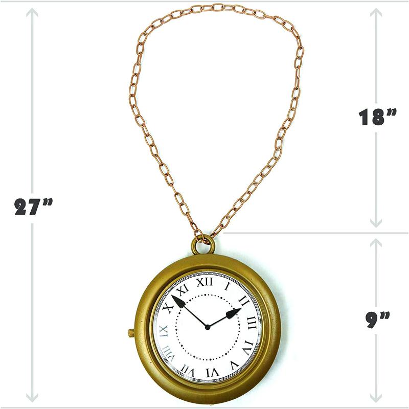PEAENSR Alice au pays des merveilles montre de poche m. lapin montre murale en Bronze accessoires de Cosplay accessoires de jeu de rôle