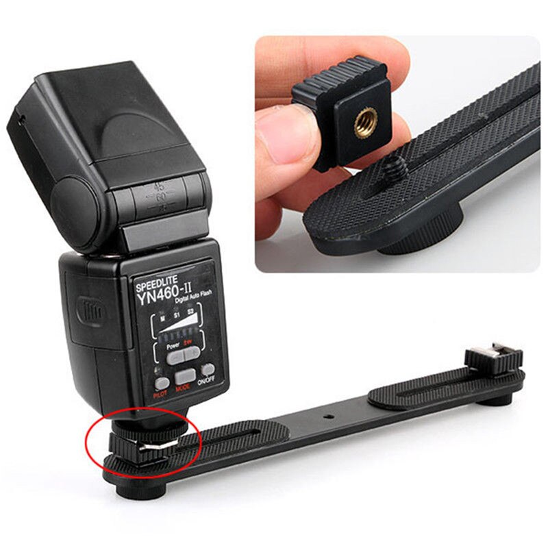 Blitz Kalten Schuh geistig Halterung montieren Adapter 1/4 &quot;Schraube für Studio Speedight Stativ