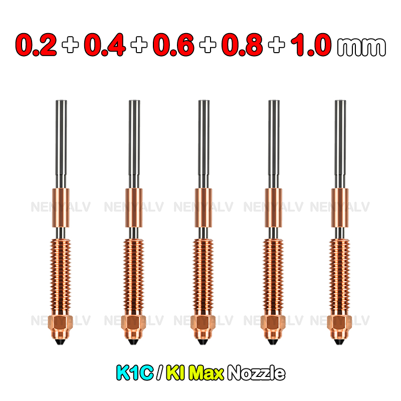 For Creality K1C / k1 Max Hotend Ceramic Heating Block Kit 3D Printer Parts Quick-Swap Nozzle Kit Heat Break Resistance Hotend