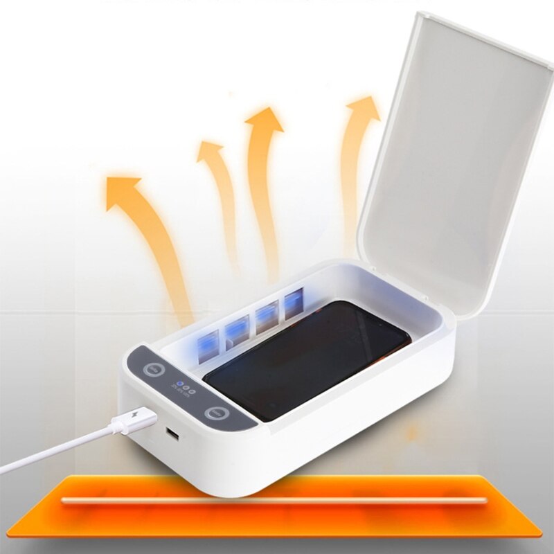 Usb uv sterilisator ledet desinfeksjonsenhet uv sterilisatorboks ultrafiolett lys desinfeksjonsboks rengjøringsverktøy for skjønnhet