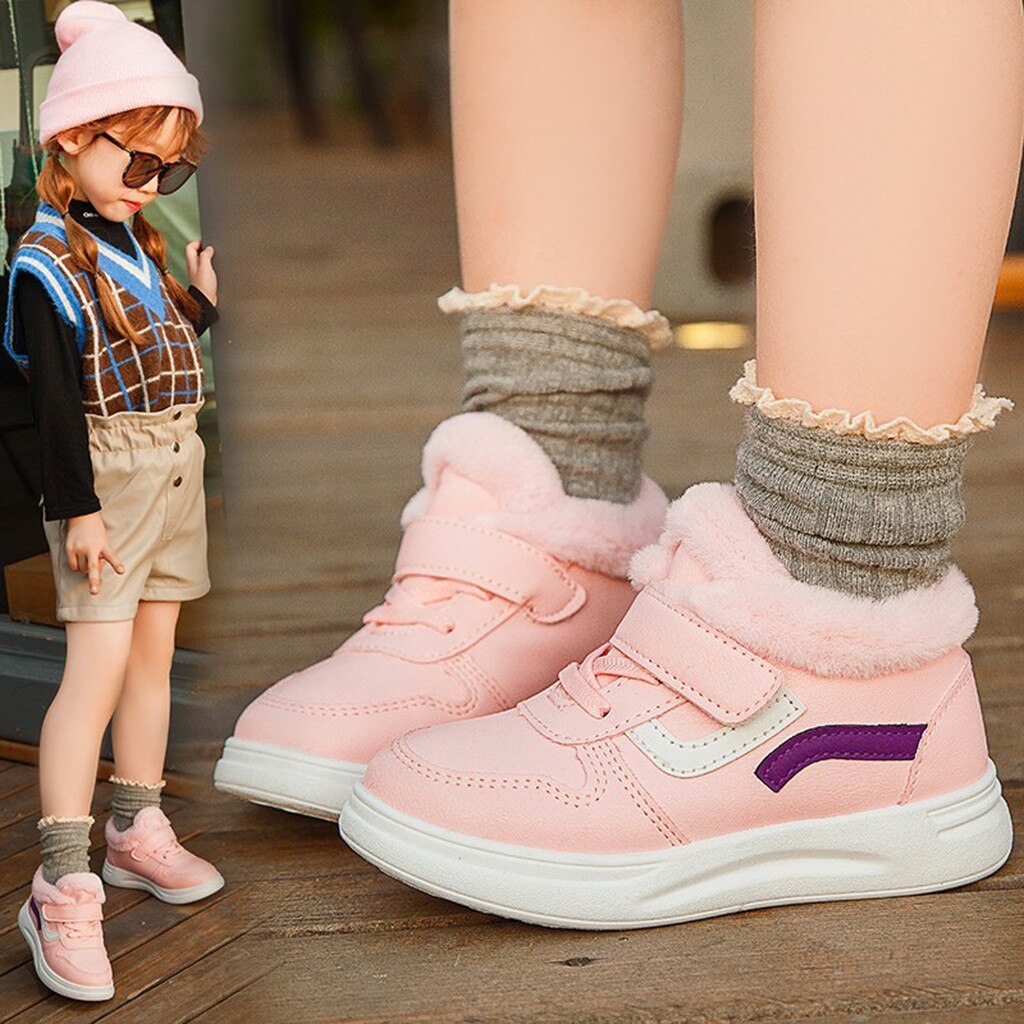 Enfant en bas âge enfants bottes infantile enfants chaussures bébé filles garçons bottes d'hiver filles cheville court gelé bottes chaussures Jongenslaarzen Zapato