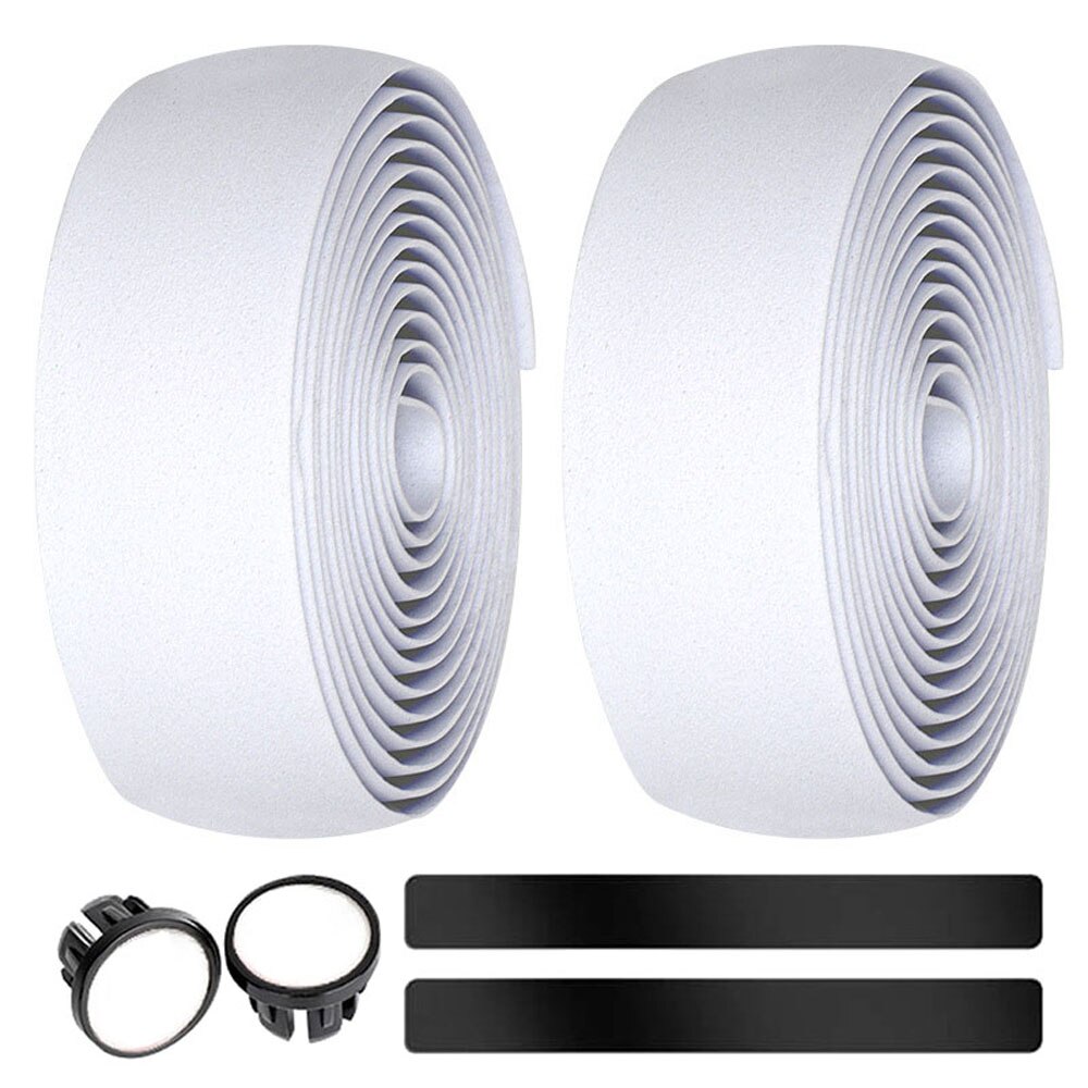 Self-Adhesive Leather Anti Slip Handlebar Tape Bar Grip Wrap Road Bike Bicycle